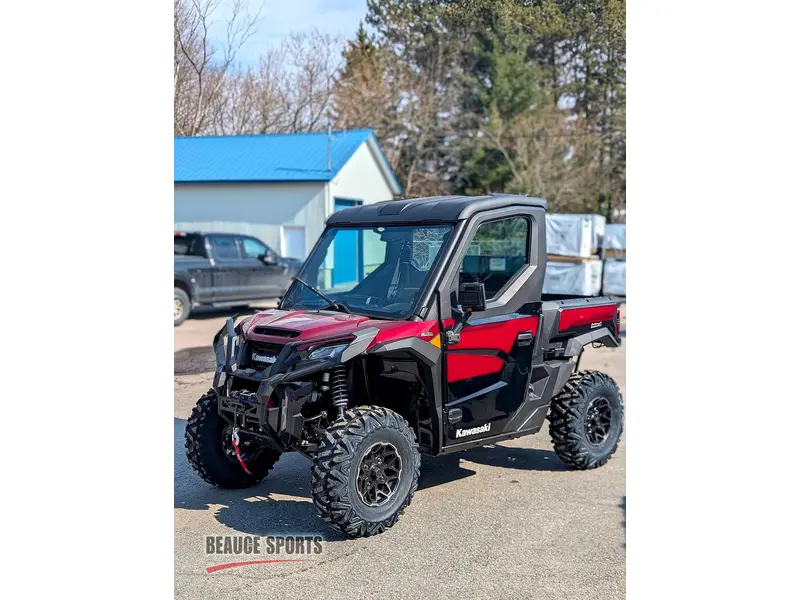 Kawasaki Ridge Platinum Ranch Edition Hvac 🎯 Utv Cabine Fermée Chauffé Climatisé Travail Luxe Ranger Xp1000 Defender Limited 4 Saisons 🟢 2026 alt