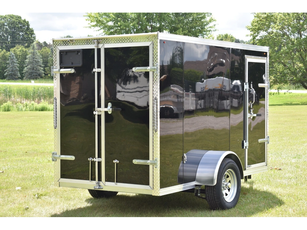 2026 Rhino Galvanized Enclosed 5' X 10' Sa Dd alt