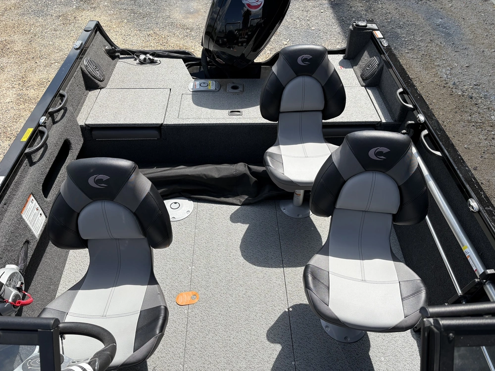 2025 Crestliner 1750 Hawk Wt Jumpseat - Black Metallic alt