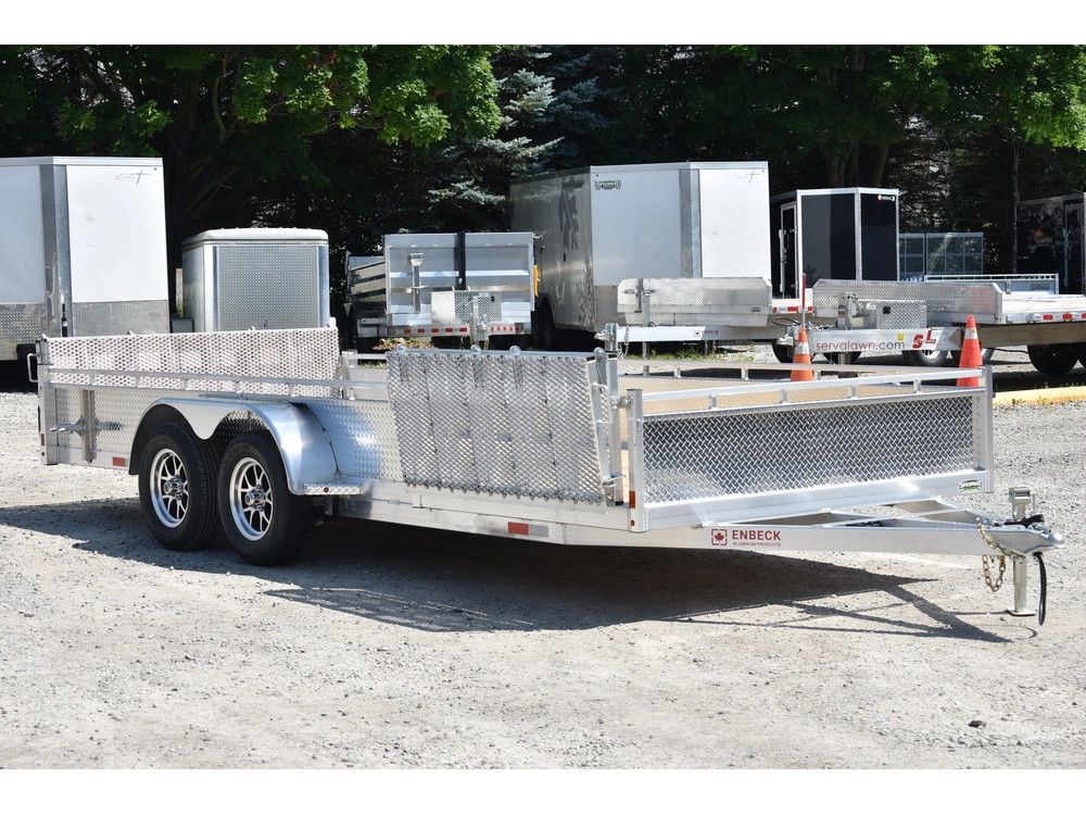 2026 Enbeck Side Loader Aluminum Utility 7' X 18' Ta alt