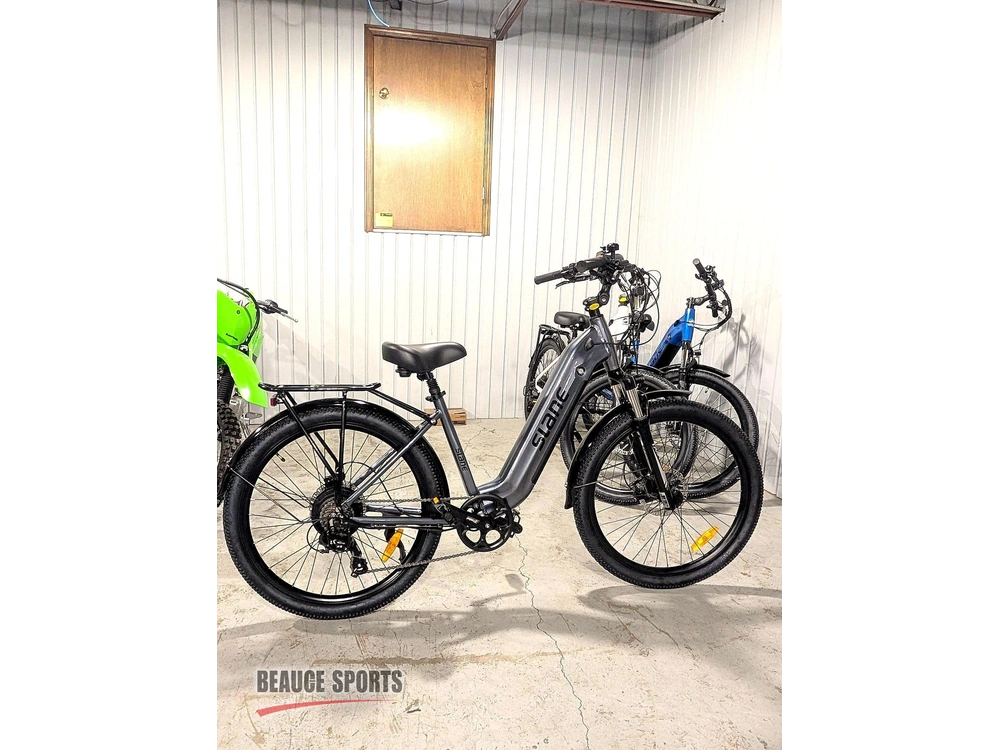 2026 Slane Jasper Cruiser Gris 🎯 Vélo Électrique Confort 500w Grande Autonomie Balade Piste Cyclable Polyvalent 🟢 alt