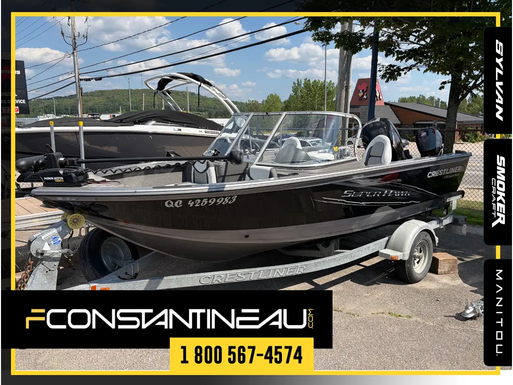 Crestliner Super Hawk 1750 tout équipé! 2014