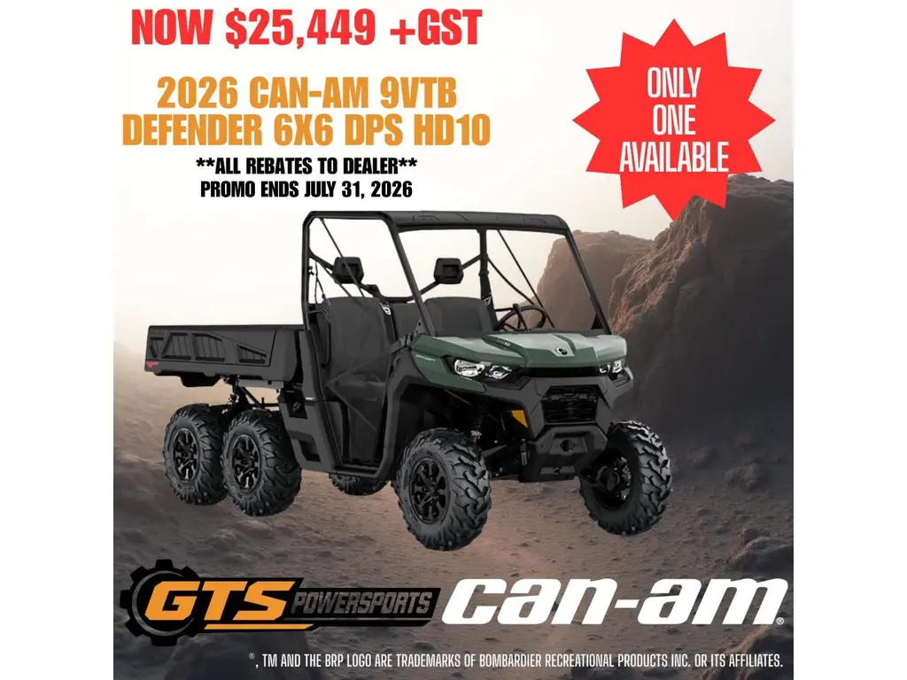 Can-am 9vtb Defender 6x6 Dps Hd10 2026 alt