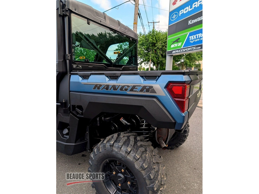2025 Polaris Ranger Xp 1000 Premium Blue Labyrinth 🎯 Utv Travail Premium Defender Hd9 Commander Xt Mule Pro Faible Kilométrage Polyvalent 🟢 alt