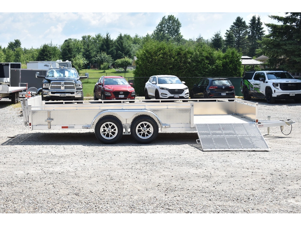 2026 Enbeck Side Loader Aluminum Utility 7' X 18' Ta alt