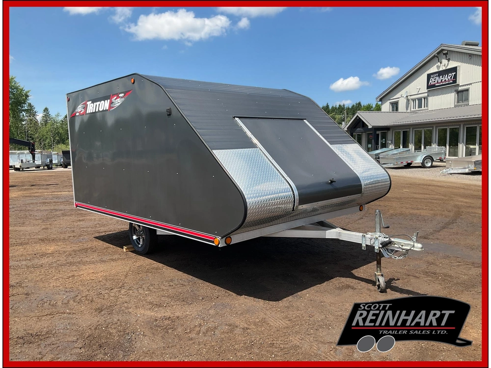 2013 Triton 12x101 Tc128 Deckover All Aluminum Snowmobile Trailer alt