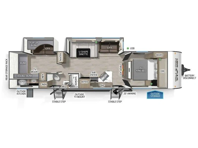Forest River Cherokee Wolf Den 301bh 2027 alt