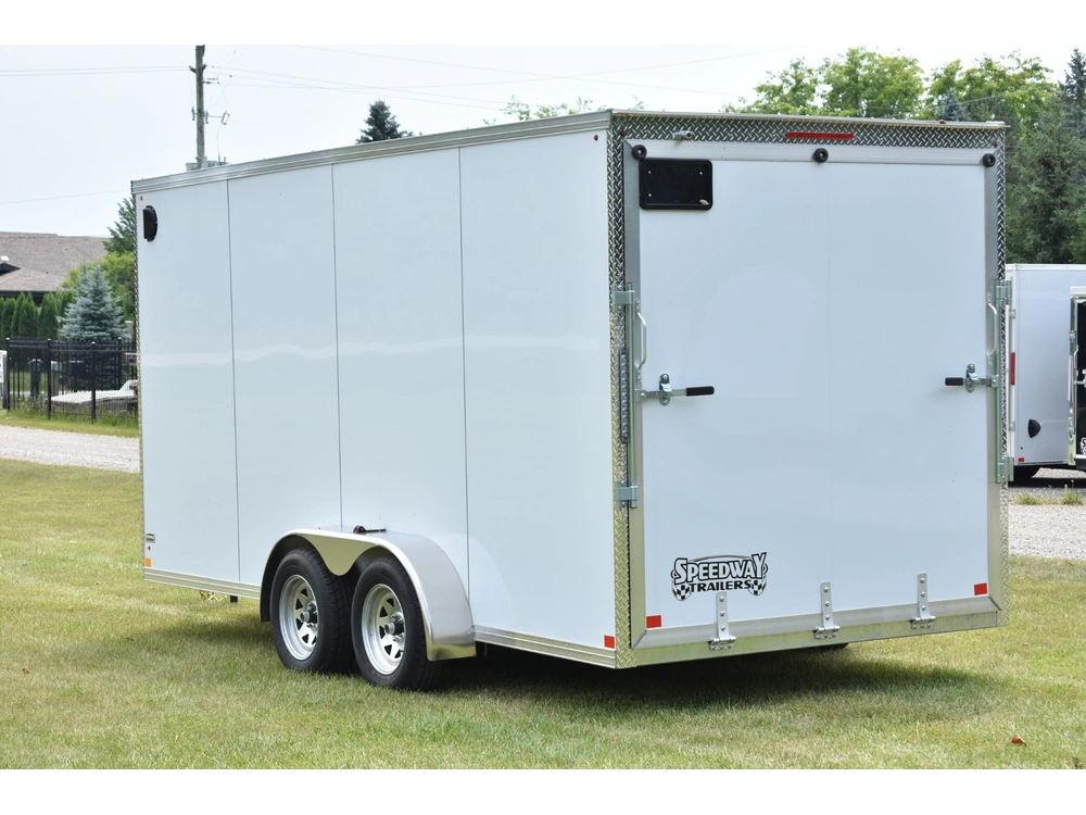 2026 Rhino Galvanized Enclosed 7' X 16' Ta Ramp alt