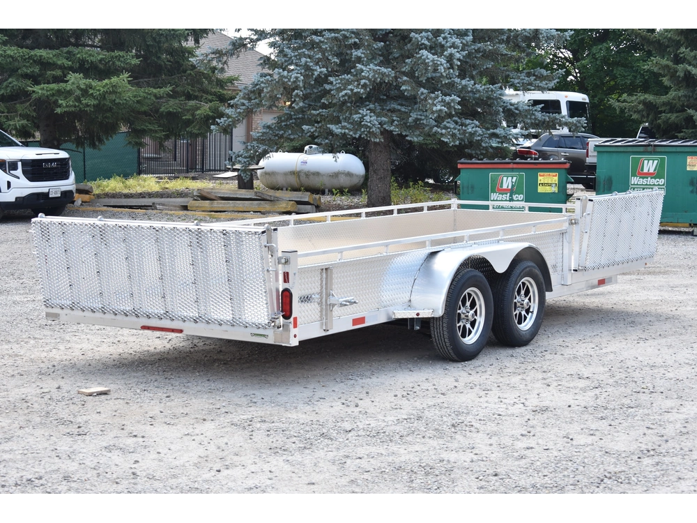 2026 Enbeck Side Loader Aluminum Utility 7' X 18' Ta alt