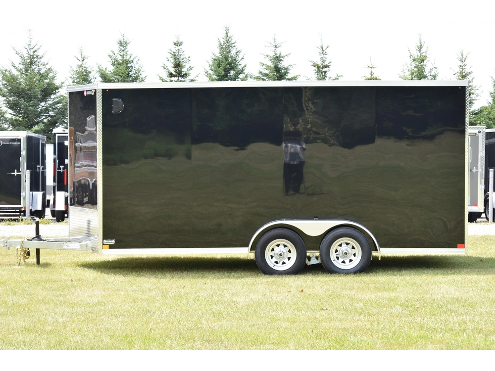 2026 Rhino Galvanized Enclosed 7' X 16' Ta Ramp alt