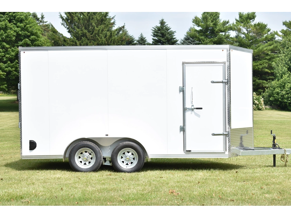2026 Rhino Galvanized Enclosed 7' X 14' Ta Ramp alt