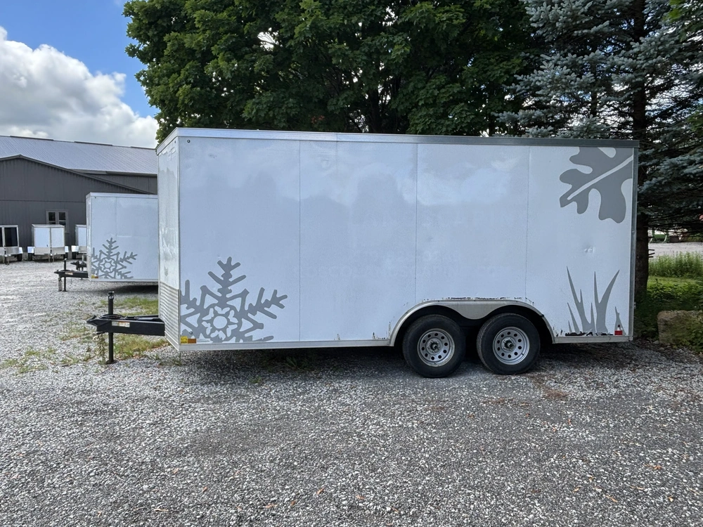 2021 Cross Painted Steel Enclosed (alpha) 8.5' X 16' Ta alt