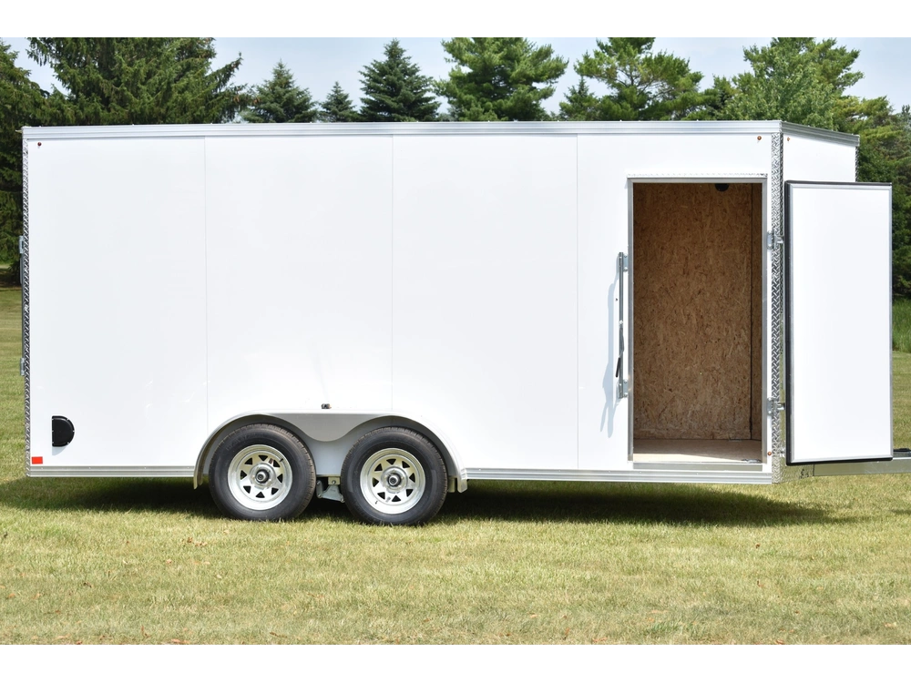 2026 Rhino Galvanized Enclosed 7' X 16' Ta Ramp alt