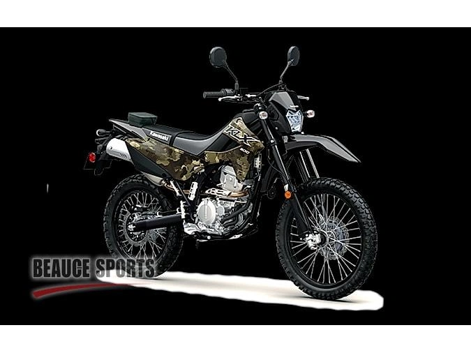 2026 Kawasaki Klx300 Semi-camo 🎯 Moto Double Usage Route Sentier Crf300l Drz400 Wr250r Dual Sport Plaquée 🟢 alt