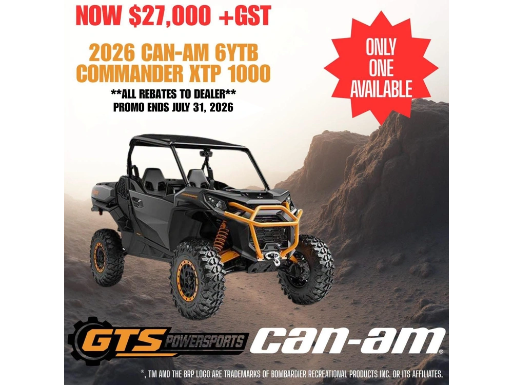 2026 Can-am 6ytb Commander Xtp 1000r alt