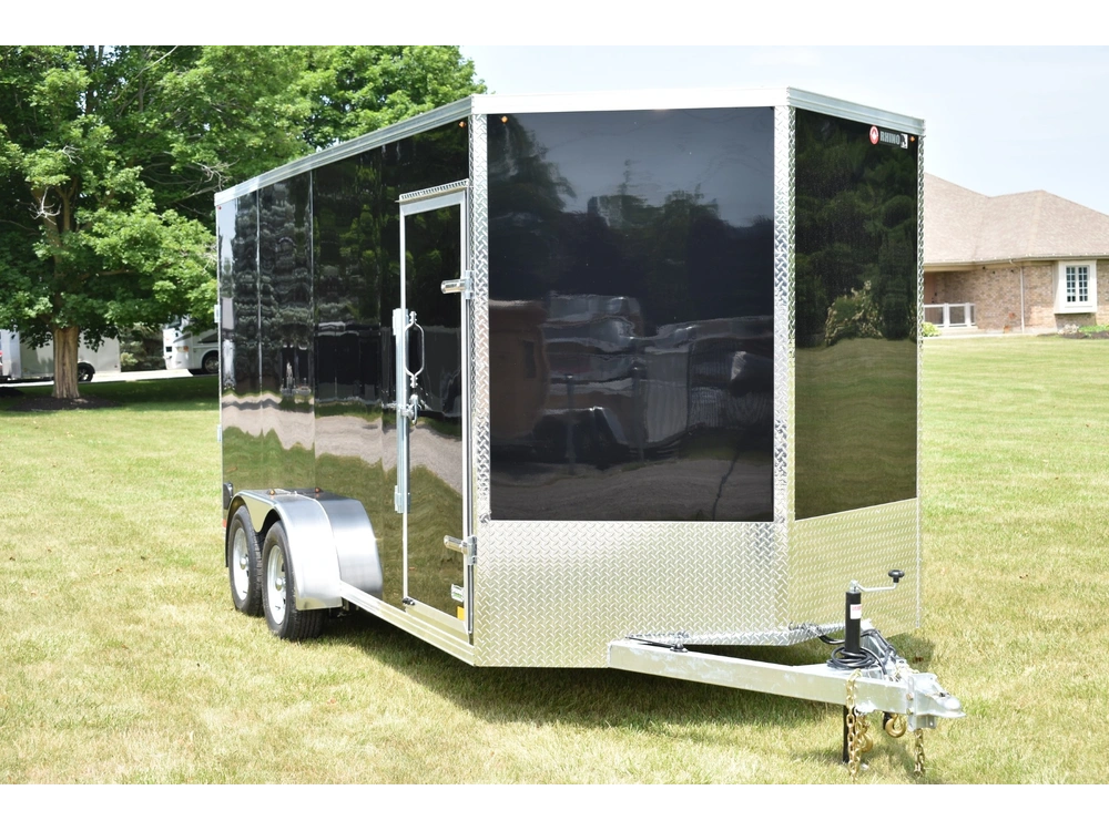 2026 Rhino Galvanized Enclosed 7' X 16' Ta Ramp alt