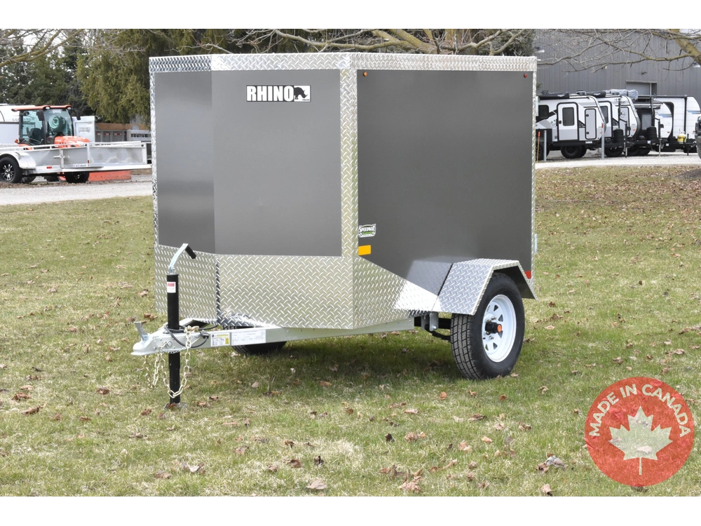 2026 Rhino Galvanized Enclosed 4' X 6' Sa alt