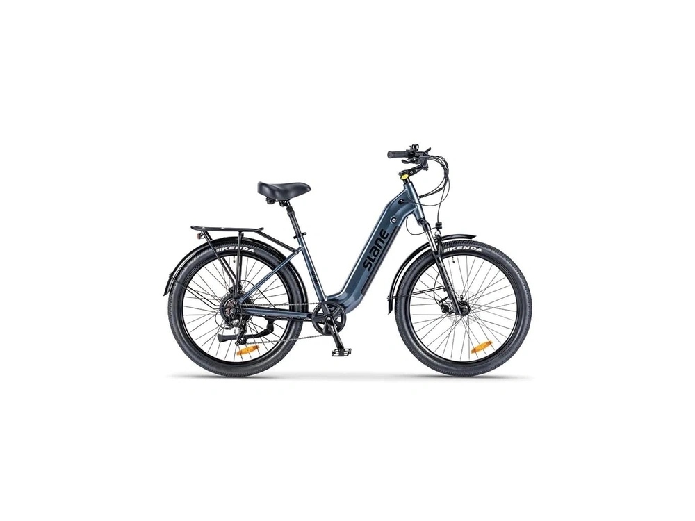 2026 Slane Jasper Cruiser Gris 🎯 Vélo Électrique Confort 500w Grande Autonomie Balade Piste Cyclable Polyvalent 🟢 alt