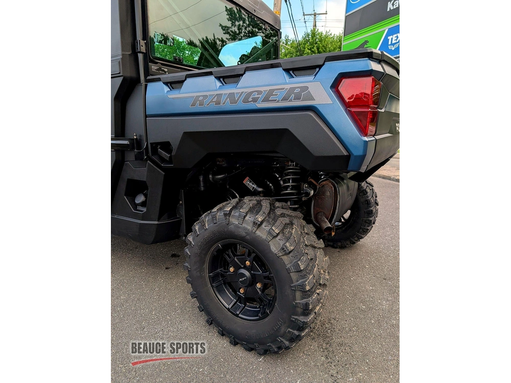 2025 Polaris Ranger Xp 1000 Premium Blue Labyrinth 🎯 Utv Travail Premium Defender Hd9 Commander Xt Mule Pro Faible Kilométrage Polyvalent 🟢 alt