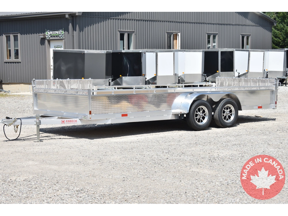 2026 Enbeck Side Loader Aluminum Utility 7' X 18' Ta alt