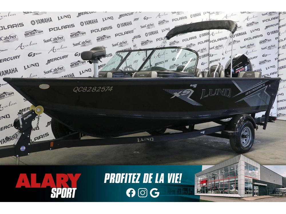 2022 Lund 1875 Crossover Xs + Mercury 175 Hp & Remorque alt