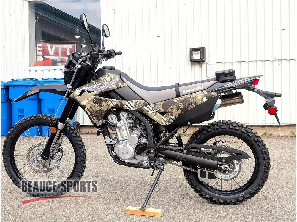 Kawasaki Klx300 Semi-camo 🎯 Moto Double Usage Route Sentier Crf300l Drz400 Wr250r Dual Sport Plaquée 🟢 2026 alt