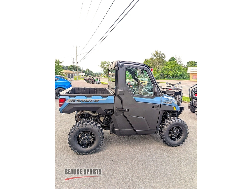 2025 Polaris Ranger Xp 1000 Premium Blue Labyrinth 🎯 Utv Travail Premium Defender Hd9 Commander Xt Mule Pro Faible Kilométrage Polyvalent 🟢 alt