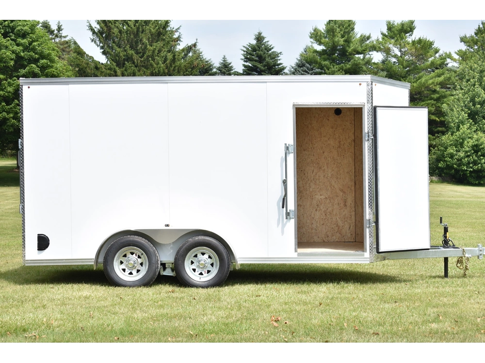 2026 Rhino Galvanized Enclosed 7' X 14' Ta Ramp alt