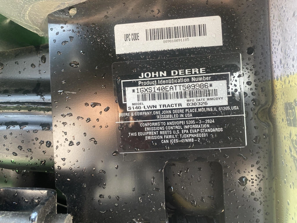 2026 John Deere S140 alt