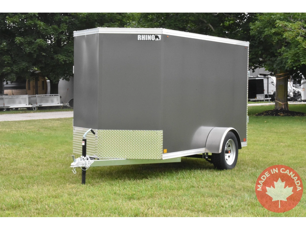 2026 Rhino Galvanized Enclosed 5' X 10' Sa Ramp alt