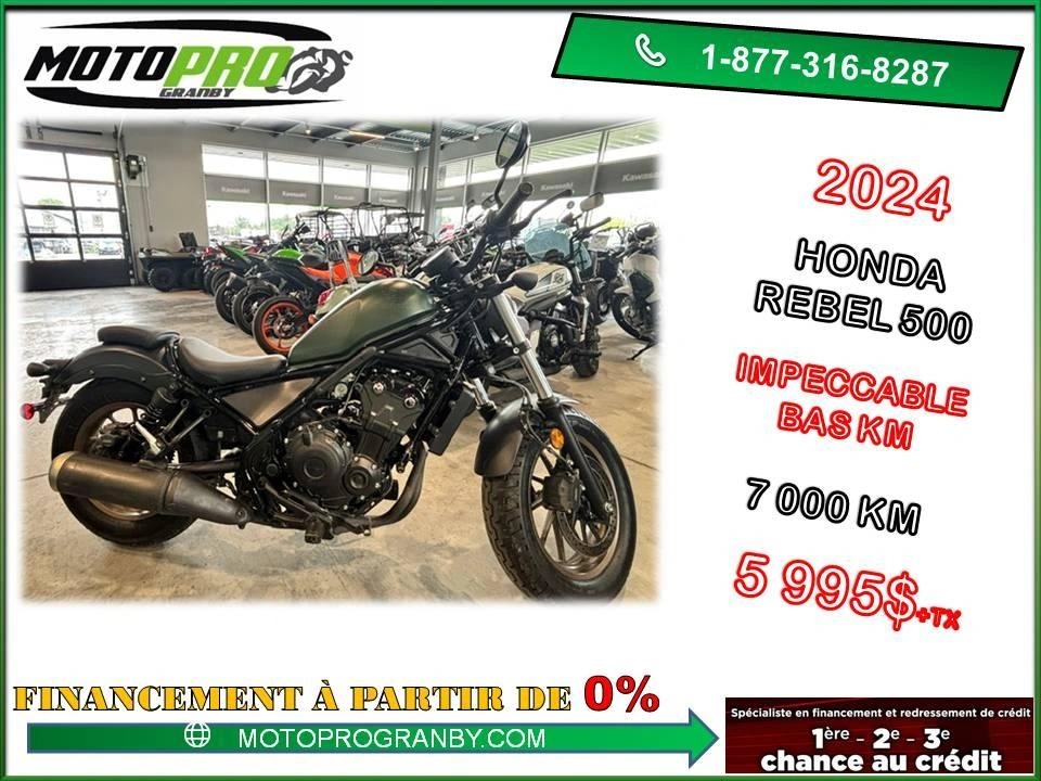 Honda Rebel 500 Rebel500 Cmx500 Rebel Cmx 500 Bas Km 2024 alt