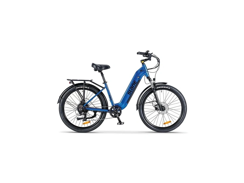 2026 Slane Jasper Cruiser Bleu 🔋 Vélo Électrique 500w Polyvalent 🟢 alt