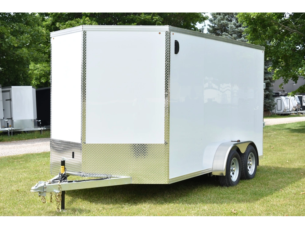2026 Rhino Galvanized Enclosed 7' X 14' Ta Ramp alt