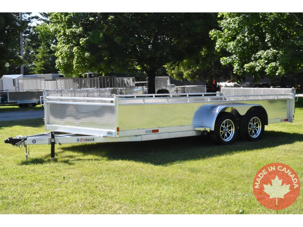 2026 Enbeck Side Loader Aluminum Utility 7' X 16' Ta alt