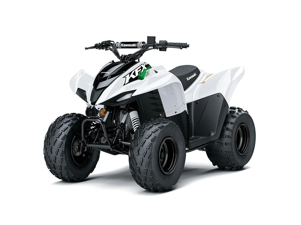 2026 Kawasaki Kfx90 Bright White alt