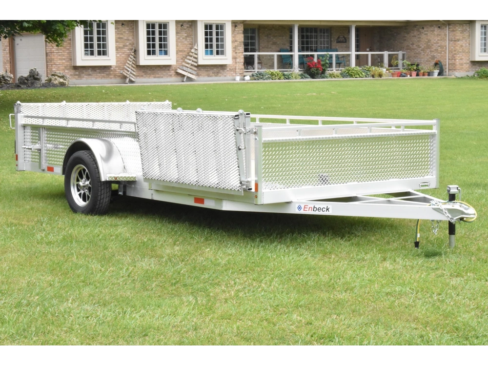 2026 Enbeck Side Loader Aluminum Utility 7' X 14' Sa alt