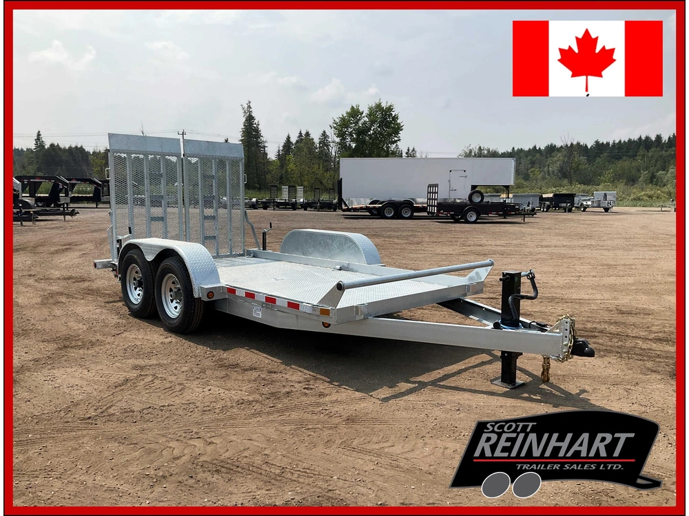 2027 Canada Trailers 80x14 7 Ton Galvanized Scissor Lift Trailer alt