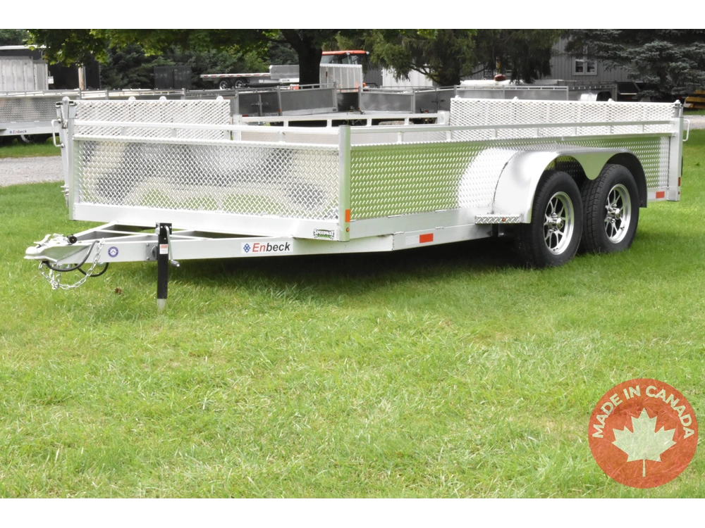 2026 Enbeck Side Loader Aluminum Utility 7' X 14' Ta alt