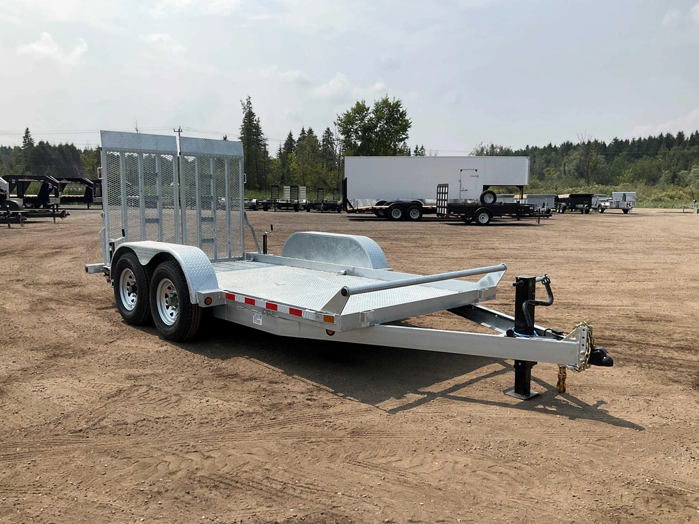 2027 Canada Trailers 80x14 7 Ton Galvanized Scissor Lift Trailer alt