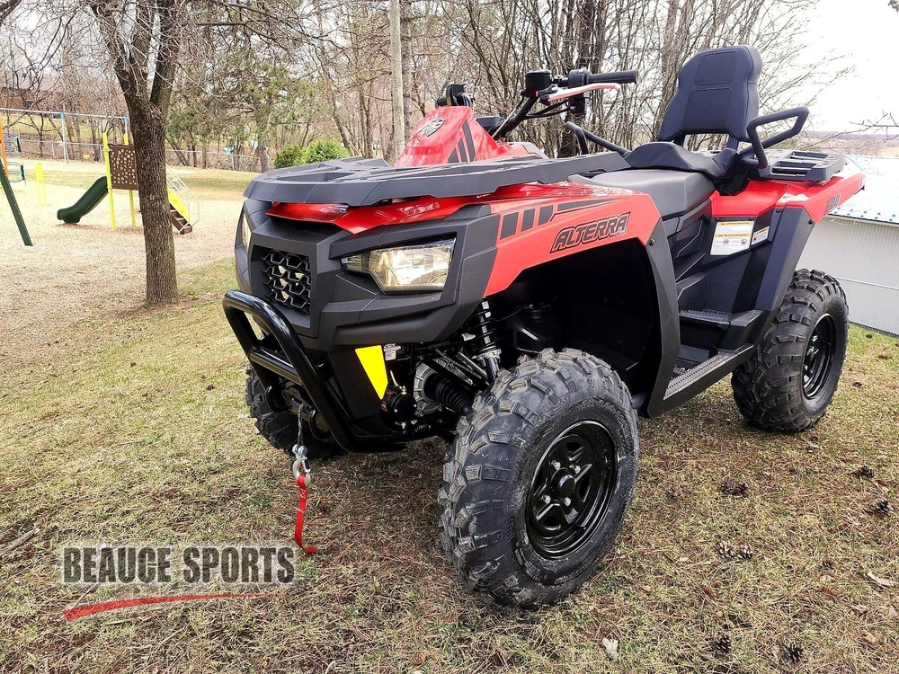 Arctic Cat Alterra 600 Trv Rouge Touring 🎯 Vtt 2 Places Travail Confort Chasse Forêt Outlander Max Kodiak 700 Remorquage 🟢 2026 alt