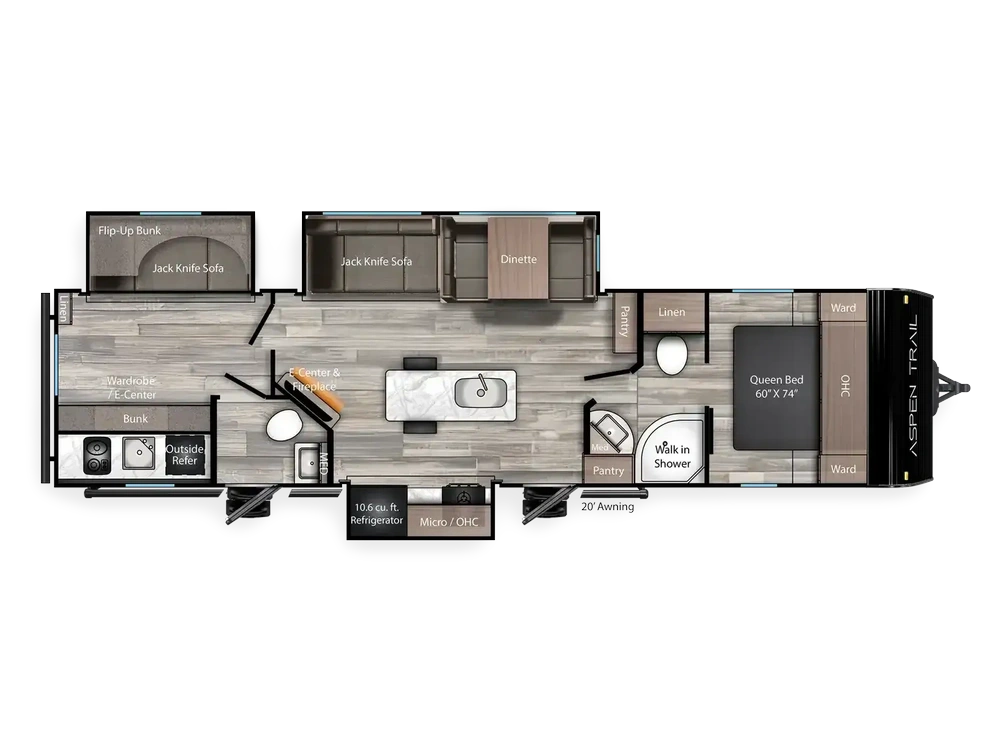 2026 Aspen Trail By Dutchmen 3310 Bhs alt