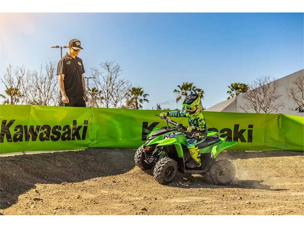 2026 Kawasaki Kfx50 Bright White alt
