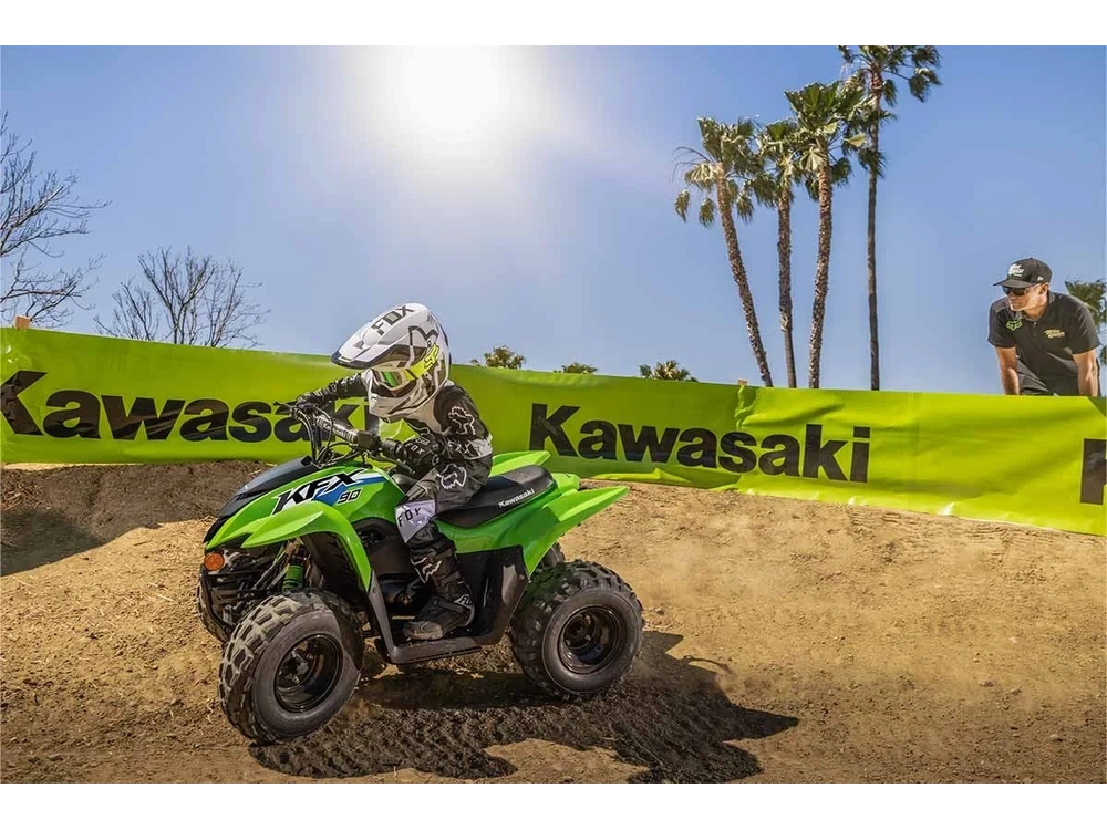 2026 Kawasaki Kfx90 Bright White alt