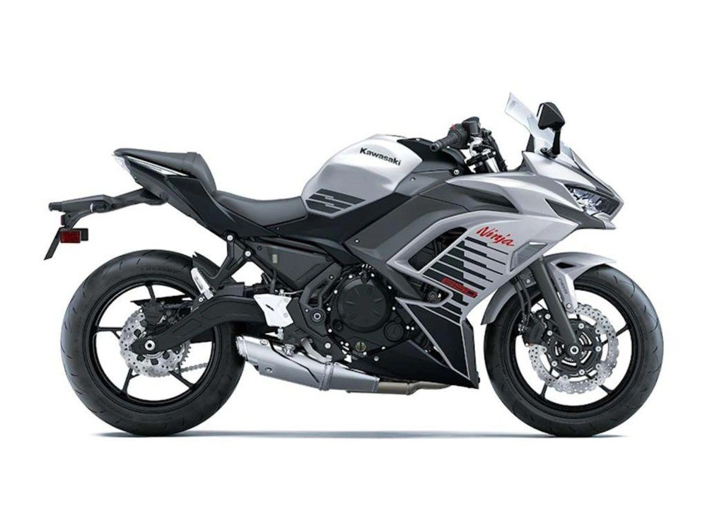 2026 Kawasaki Ninja 650 Metallic Matte Whitish Silver alt