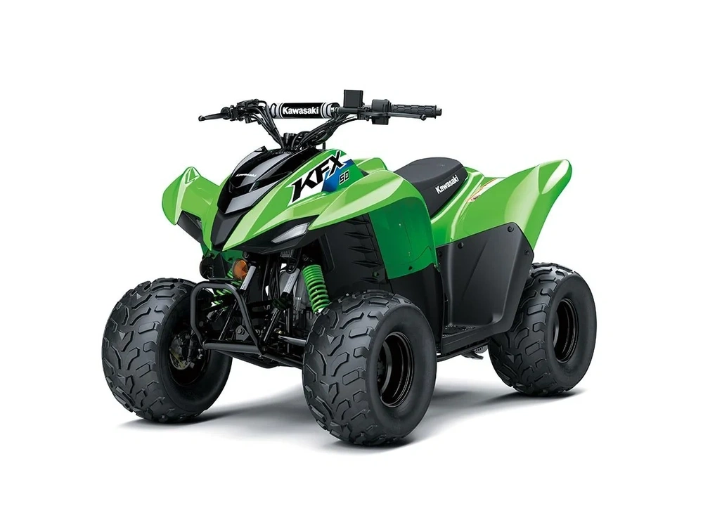 2026 Kawasaki Kfx50 Lime Green alt