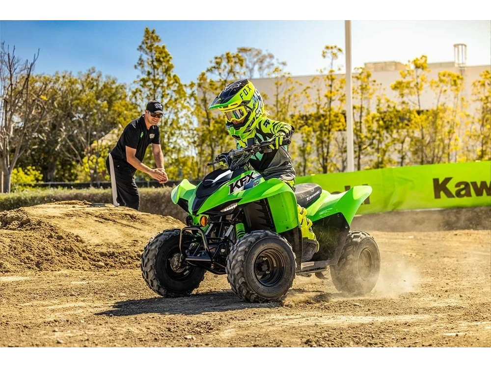2026 Kawasaki Kfx50 Lime Green alt