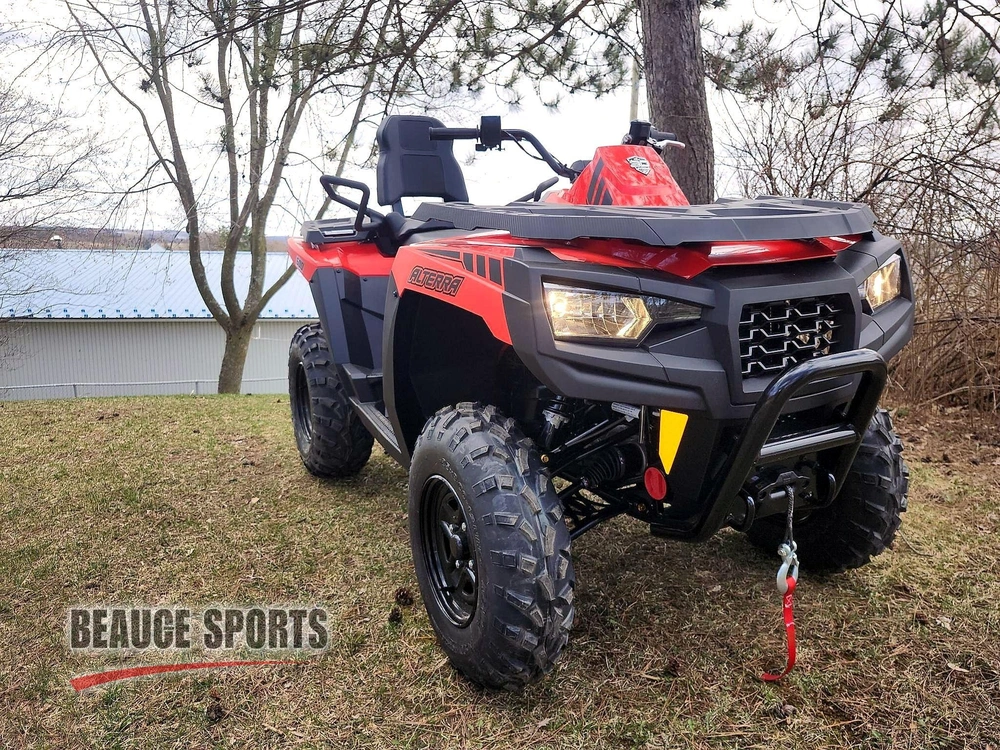 Arctic Cat Alterra 600 Trv Rouge Touring 🎯 Vtt 2 Places Travail Confort Chasse Forêt Outlander Max Kodiak 700 Remorquage 🟢 2026 alt