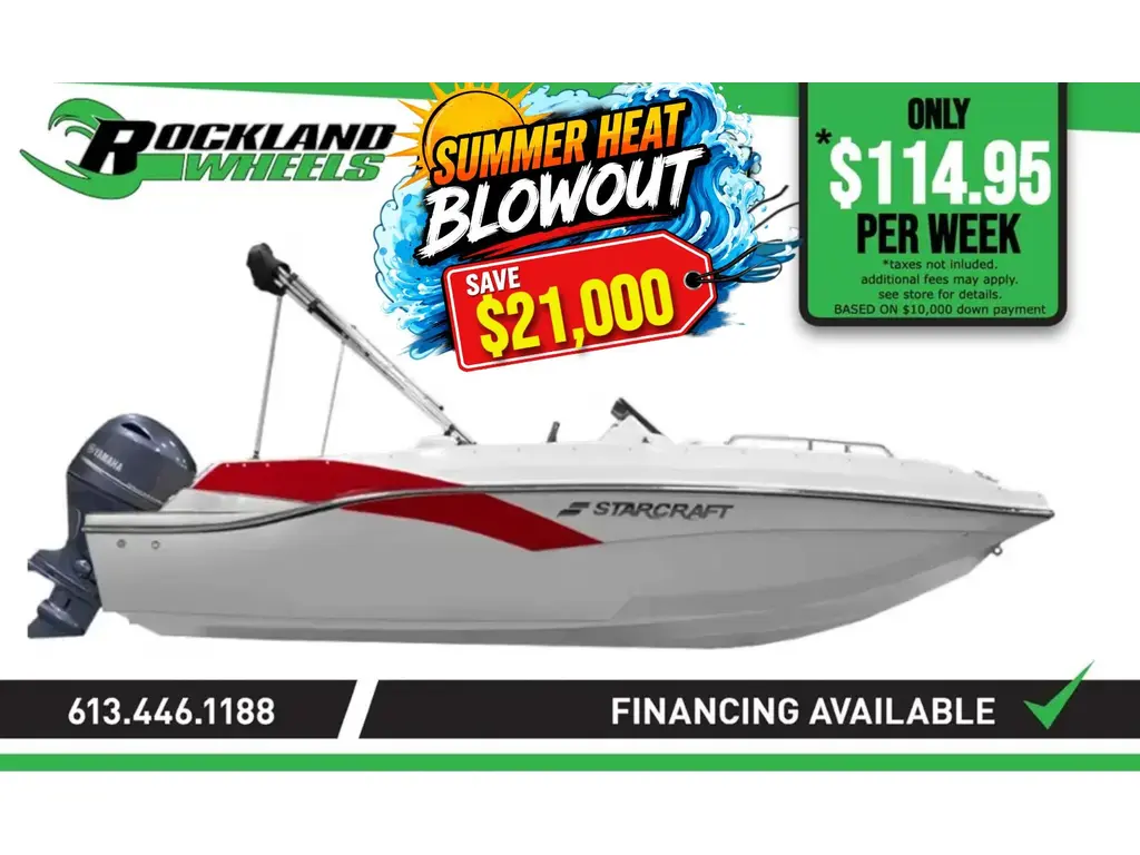 Starcraft SVX 171 OB with 90HP Outboard and Trailer  2024