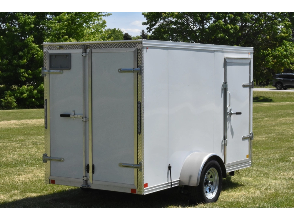 2026 Rhino Galvanized Enclosed 6' X 10' Sa Dd alt