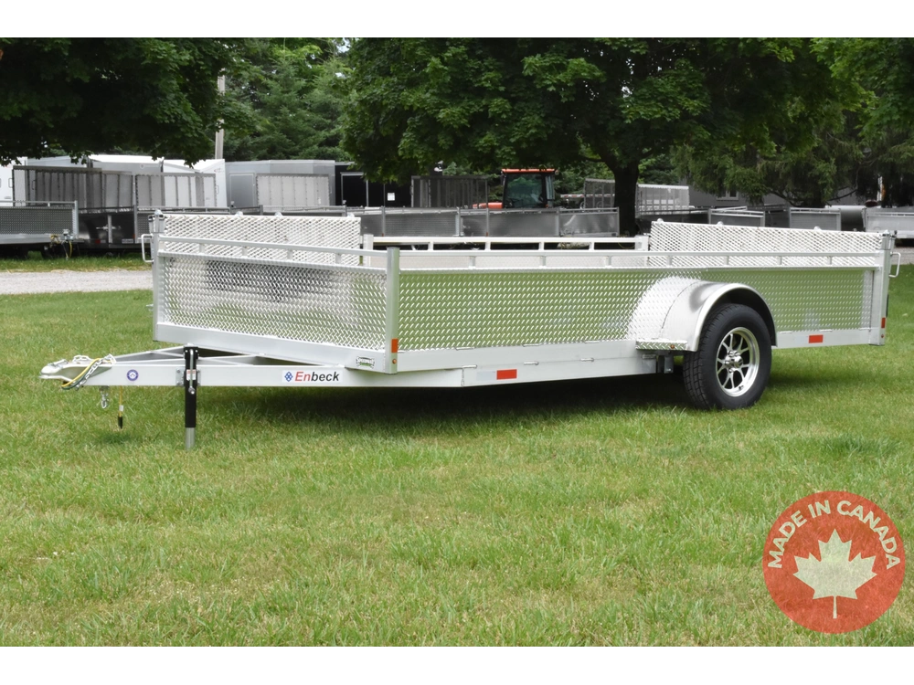 2026 Enbeck Side Loader Aluminum Utility 7' X 14' Sa alt